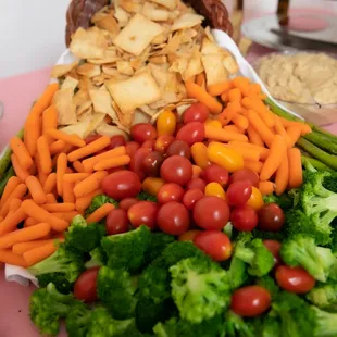 Fresh veggie display