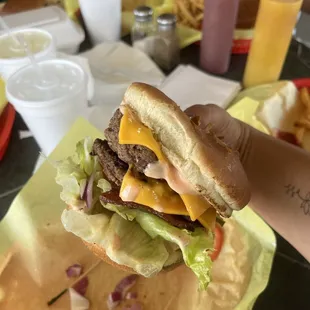 Double bacon cheeseburger