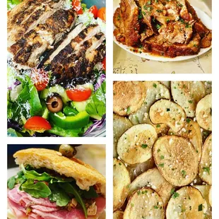 a variety of food items