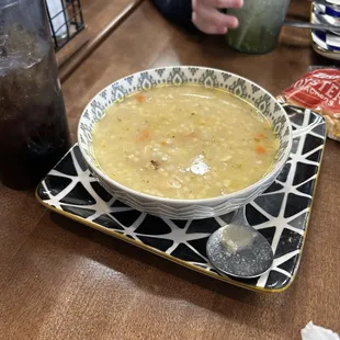 a bowl of soup