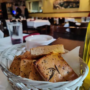 Warm complimentary bread..so good!