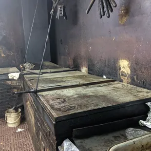This is where the magic happens The pits. If you walk into a Texas bbq joint and it looks like this, you know you are in for a treat!
