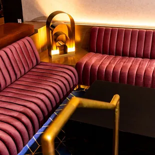 a living room with a couch and a coffee table