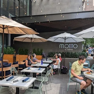 Great outdoor seating