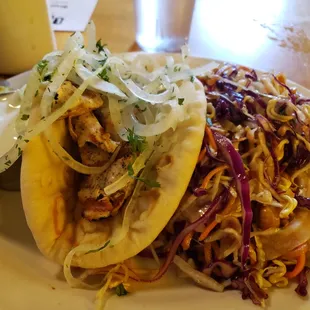 Moroccan Chicken with slaw