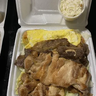 The low-carb BBQ plate. Very heavy. Over 2 pounds of food.