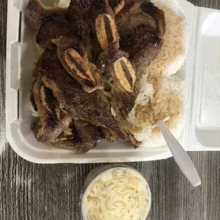 55. Hawaiian BBQ Short Ribs Plate