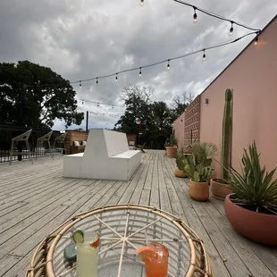 Rooftop patio