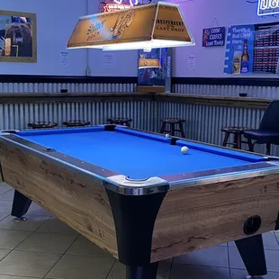 Two pool tables
