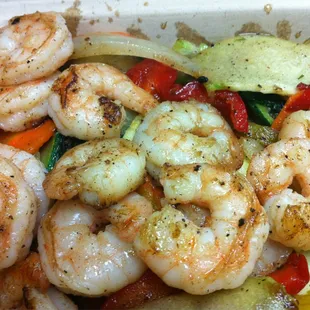 Grilled Shrimp and veggies!