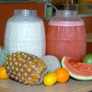 Horchata and Agua Fresca made daily