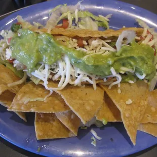 black bean veggie taco in crispy corn taco shell