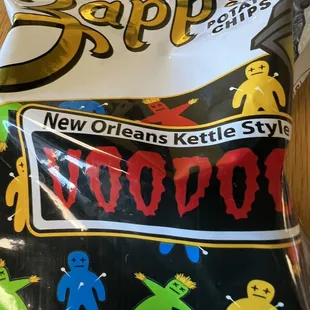 a bag of snacks on a table