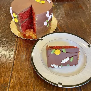 Red Velvet cake with Dark Chocolate Frosting