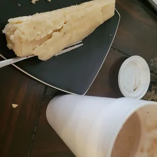 5 star Champurrado and 0 star pineapple tamale