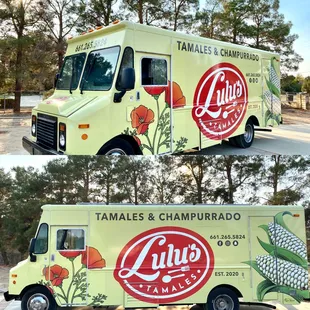 the side and side of a food truck
