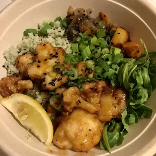 Pineapple Teriyaki Cauliflower bowl