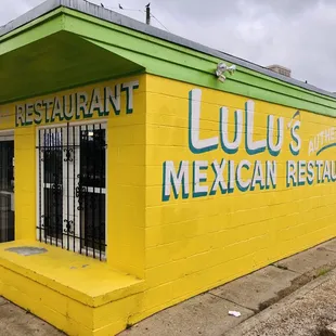 the exterior of the restaurant