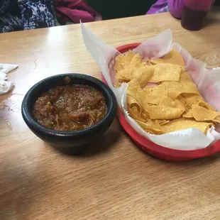 Chips and salsa, best salsa I've had in sometime