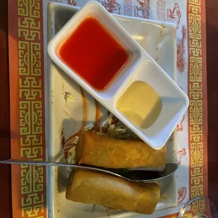 Spring rolls.