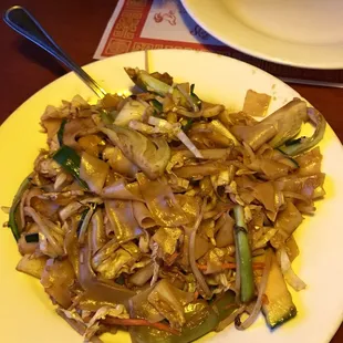 Vegetable chow fun $9.95 tasted good