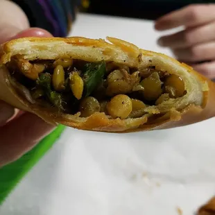 Sambusa ($8). Tasty, especially with the spicy green dip.