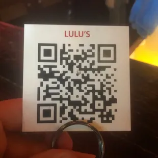 Maybe you can scan this QR code to see the menu.