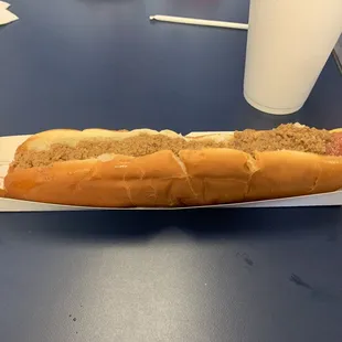 Foot long &quot;all the way&quot;