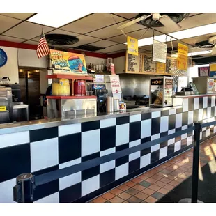 Inside. LULU&apos;s HOT DOGS.(Ogden Ave/Taylor St)Chicago Old School Hot Dogs Beef Burgers Gyros Salads Chicken Tamales etc. Cool!