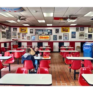 Inside. LULU&apos;s HOT DOGS.(Ogden Ave/Taylor St)Chicago Old School Hot Dogs Beef Burgers Gyros Salads Chicken Tamales etc. Cool!