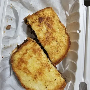 Patty melt, smaller than expected