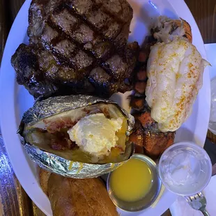 Steak and lobster special