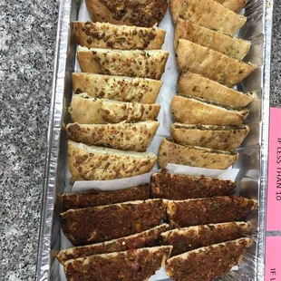 Cheese and meat pies