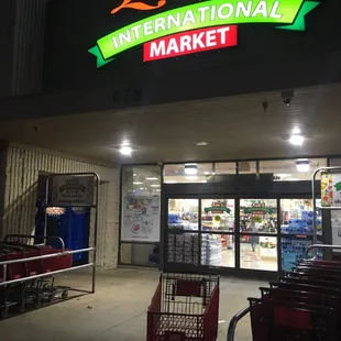 outside