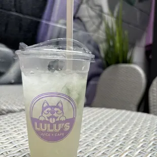 Lemonade with fresh mint