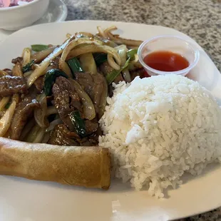 15. Mongolian Chicken or Beef Lunch Special