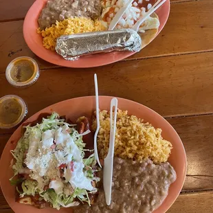 Huevos Rancheros and Enchiladas with Meat