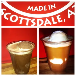 Sorbetto Hot Chocolate Floats- creamer with a twist! Coffee over Cappuccino Chocolate Swirl, Coconut, or Chocolate Sorbetto