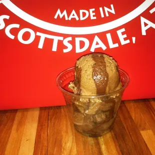 Cappuccino Chocolate Swirl Sorbetto- 100% all natural; glutenfree; vegan; dairy free; and soy free