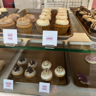 a variety of cupcakes