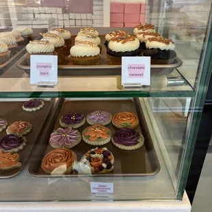 a variety of cupcakes