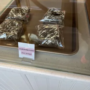 a display of chocolate bars