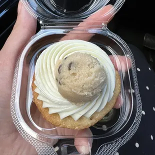 Cookie dough cupcake