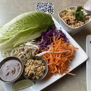 THAI LETTUCE WRAPS with Tofu