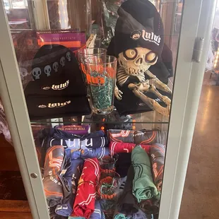 There merch area - pretty cute