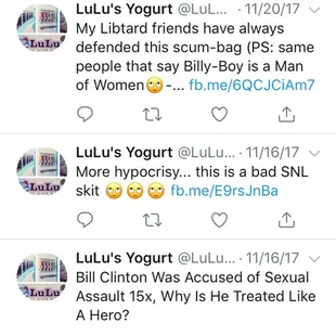 Lulu's when will you acknowledge your hurtful Tweets?