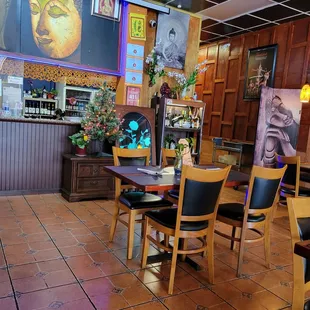 the interior of the restaurant