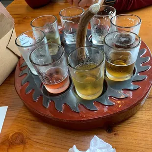 Flight! Really good beers!