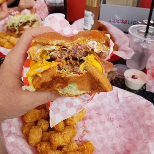 Look at that inside  goodness!