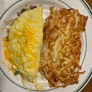 Denver Omelet with Hash Browns
